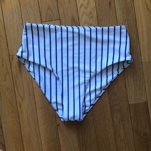 Blue and White Stripped High Waisted Heein bottoms
